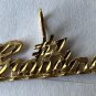 PENDANT ONLY - one inch+ wide 14k gold YELLOW #1 GRANDMA CHARM w/attached bale