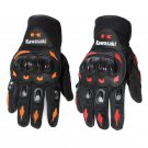 Motorcycle Knuckle Protection Kawasaki Riding Full Finger Gloves M L XL XXL