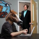 Horse Head Mask Costume Halloween Prank