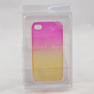 iPhone 4 case WaterDrops Sweet label (FUCHSIA & YELLOW))