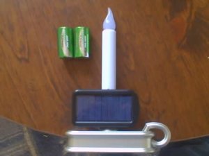 solar window candle with usb and OPTIONAL alarm clock