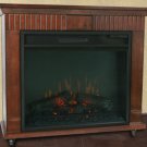 Cherry Finish Electric Fireplace Heater