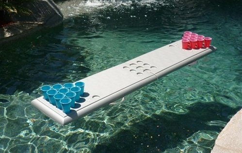 beer pong float