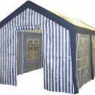 Blue & White Striped Party Tent