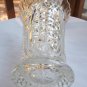 LARGE VINTAGE PRESSED GLASS STARS AND BARS VASE