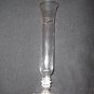 ETCHED GLASS FOOTED BUD VASE