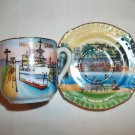 PANAMA SOUVENIR COLLECTIBLE DEMITASSE CUP AND SAUCER
