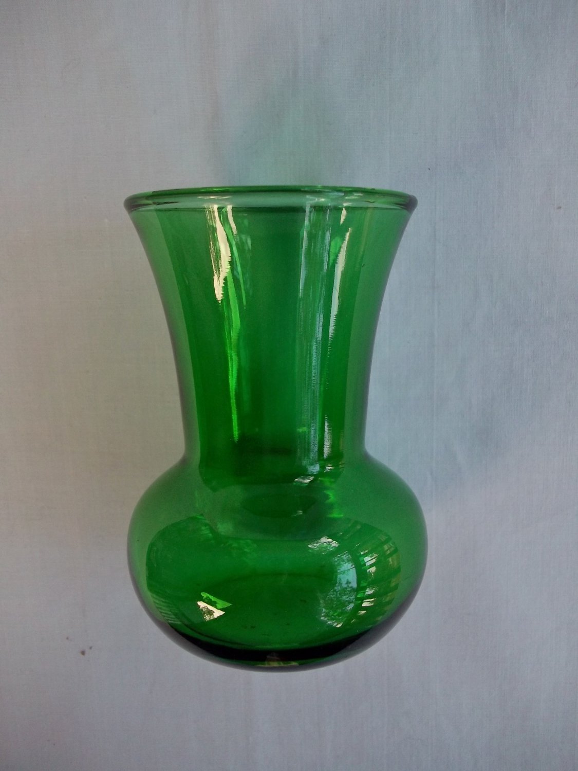 Vintage Small Forest Green Vase