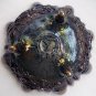 VINTAGE IMPERIAL CARNIVAL GLASS AMETHYST 3-FOOTED BOWL
