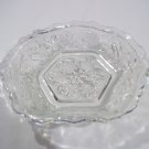 Vintage Indiana Glass Sandwich Hexagonal Bowl