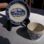 OLD ENGLISH STAFFORDSHIRE WARE Little White House Warm Springs Georgia Demitasse Set