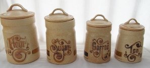 Vintage Ceramic Cannister Set