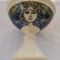 Pottery Pedestal Bowl and Mug, "Forest God and Goddess"