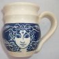 Pottery Pedestal Bowl and Mug, "Forest God and Goddess"