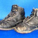 BUTTON DOWN LEATHER BABY SHOES FROM THE 1880'S