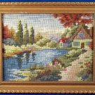 VINTAGE FRAMED NEEDLE POINT FROM 1942