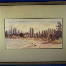 VINTAGE LAKEVIEW PICTURE AND FRAME