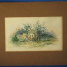 VINTAGE LANDSCAPE PAINTING MATTED...VERY NICE