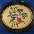 VINTAGE OIL PAINTING AND OVAL FRAME