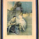 VINTAGE PICTURE AND WOODEN FRAME