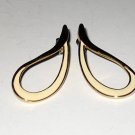 GOLD PLATED/WHITE PIERCED LOOP EAR RINGS