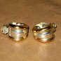 GOLD/SILVER PLATED CLIP ON  EAR RINGS