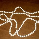 WHITE ROUND BEAD NECKLACE