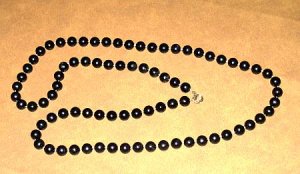 BLACK  BEAD NECKLACE