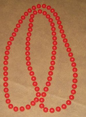 RED BEAD NECKLACE
