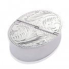 "Sterling Silver Oval Shaped"