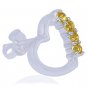 Earring with Yellow Gem Stones
