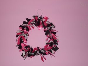 Zebra Print Wreath