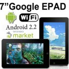 7" ePad MID Tablet PC- Android 2.2 CPU 800MHz 2GB