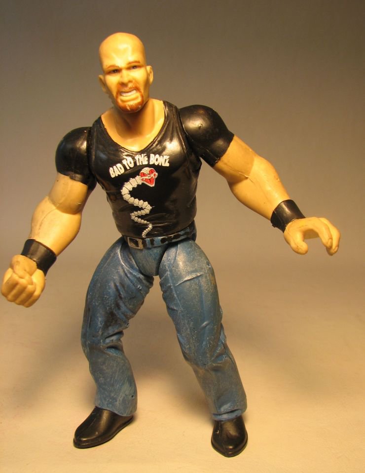 Jakks WWF WWE figure Fully Loaded Steve Austin LOOSE