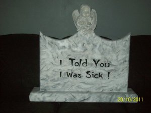 Custom Tombstone with Angel