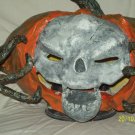 Skull Tearing Out of Skull Pumpkin