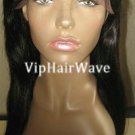 20inch Human Hair Full Lace Wigs #1B Color