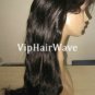 20inch Human Hair Full Lace Wigs #1B Color