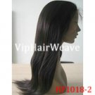 22" Silky Straight Indian Remy Huaman Hair Full Lace Wigs #1B HF1018