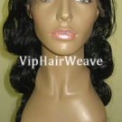 18inch Body Wave Indian Remy Human Hair Full Lace Wigs #1 HF1021
