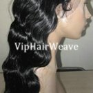 16inch body wave indian remy human hair full lace wigs #1 HF1023