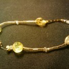handcrafted 9 1/2" gold tone fashion anklet