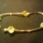 handcrafted 9 1/2" gold tone fashion anklet