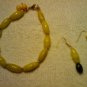 handcrafted 9 1 /2" yellow fashion anklet