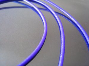 1 Meter ( 1 Yard ) of 2mm Purple ( Lilac) Round Leather Cord