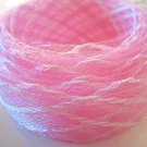 1 Yard of Light Rose ( Pink ) Horsehair for Hair Accessories Flower Decoration etc ( 35mm Width )