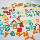 50 pcs Random Metallic Colorful Alphablet & Number Shape Plated Plastic