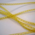 1 Yard of Citrine ( Yellow ) Horsehair ( Crin) Tube Crinoline for Hair Accessories ( 5mm Width )