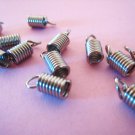 6 pcs Silver Plated Leather Crimps Nickel Tone Fold Over Cord Ends For Leather 15mm x 7mm