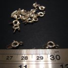 40 pcs Silver Plated Bolt Ring Nickel Tone Fold Over Cord Ends For Leather 5mm